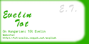 evelin tot business card